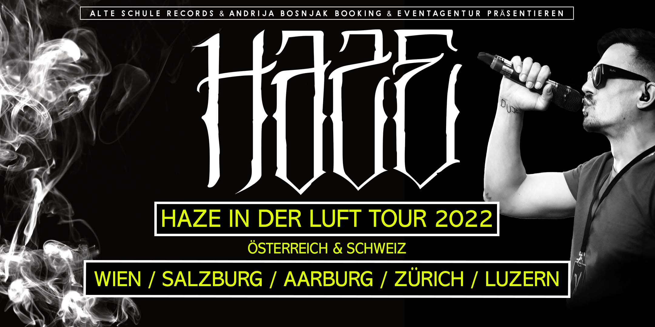Haze in der Luft Tour AUT/CH Flyer
