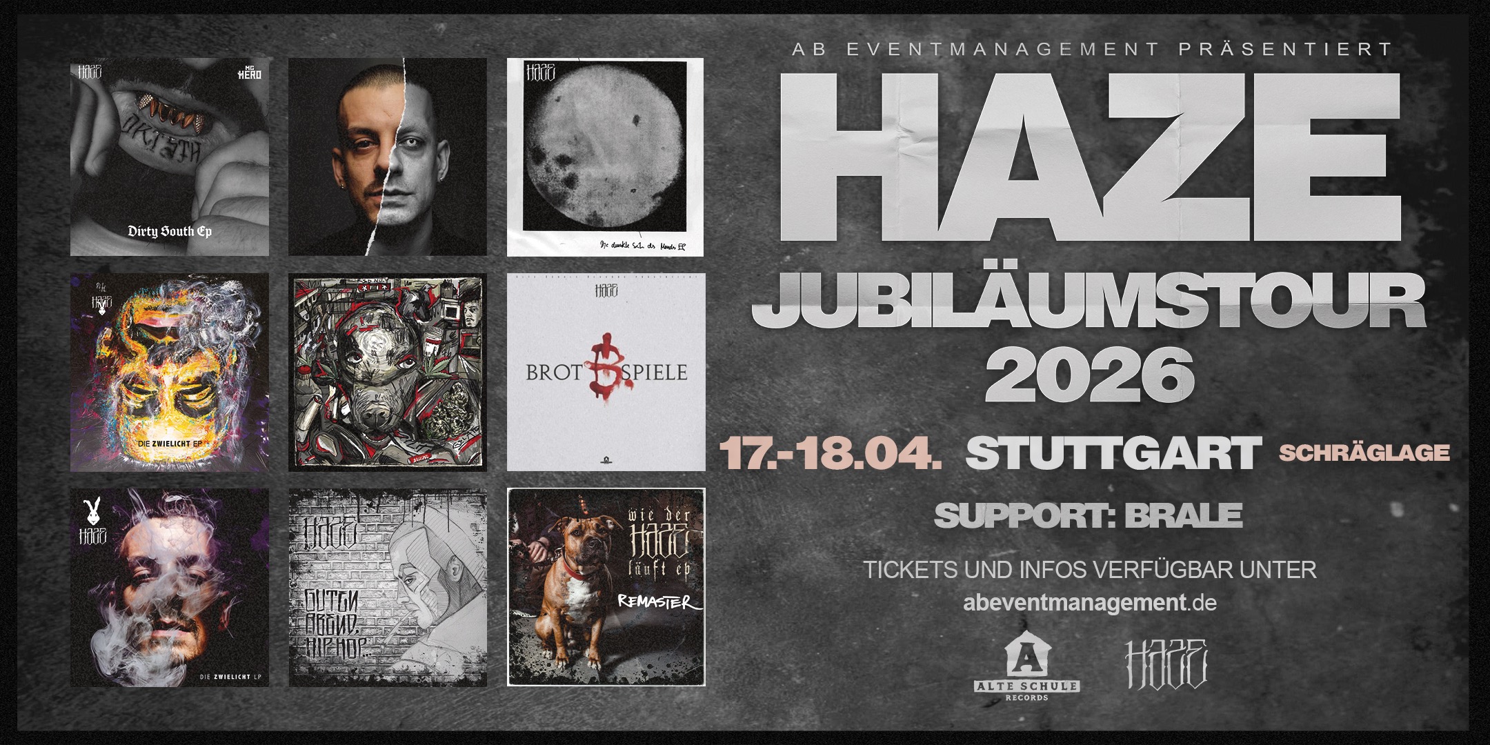HAZE Jubiläumstour 2026 – Stuttgart